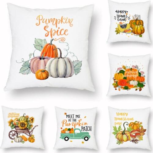 Pumpkin Thanksgiving Pillow Cover Fall Home Decor Pillow Case Sofa Cushion Cover