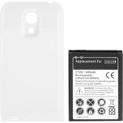 5pcs/lot 6200mAh B500BE B500AE Extended Battery + 2 Optional Color Back Cover Case For SamSung Galaxy S4 IV mini I9190