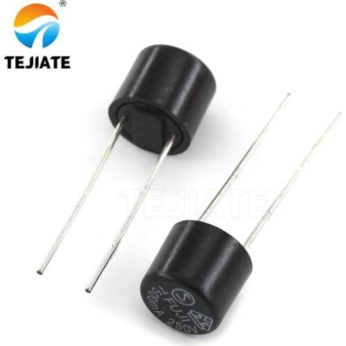 10PCS 382 Cylindrical Fuse T0.5/2/3/3.15/5/6.3A 250V Commonly Used Power Fuses Assorted Slow Blow Fuse LCD PCB Matched