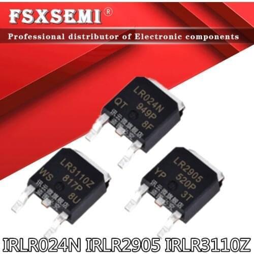 10pcs IRLR024N IRLR2905 IRLR3110Z TO-252 LR024N LR2905 LR3110Z TO252 MOSFET