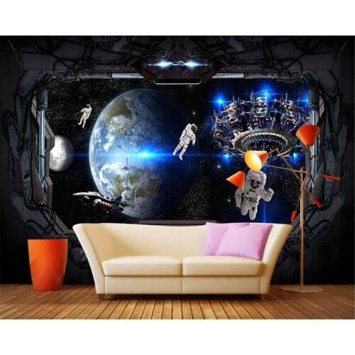 Beibehang papel de parede 3D fashion aesthetic space window bedroom living room background wall wallpaper for walls 3 d tapety