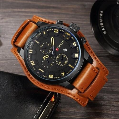 CURREN Mens Watches Top Brand Luxury Fashion&Casual Sport Quartz Watch Date Waterproof Wristwatch Hodinky Relogio Masculino