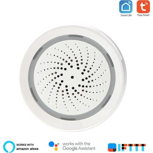Tuya App Control Temperature & Humidity Sensor Alarm System Device for Alexa Smart Home Temperature and Humidity Detector