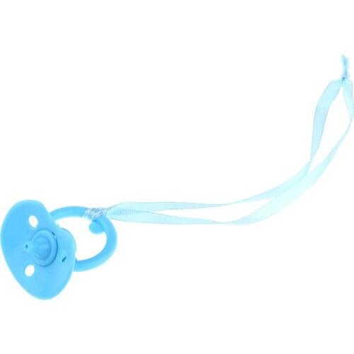 Infant Baby Doll Plastic Pacifier For Doll Nursery Room Accs Blue