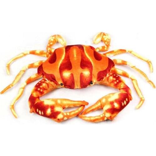 BOLAFYNIA Children Plush Stuffed Toy simulation see animal Baby Kids Toy for Christmas Birthday Gift crab two colors