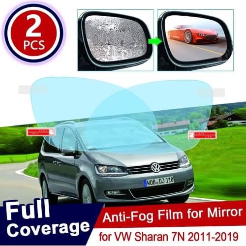 For Volkswagen VW Sharan 7N 2011~019 Full Cover Anti Fog Film Rearview Mirror Rainproof Anti-Fog Films Clean Car Accessories