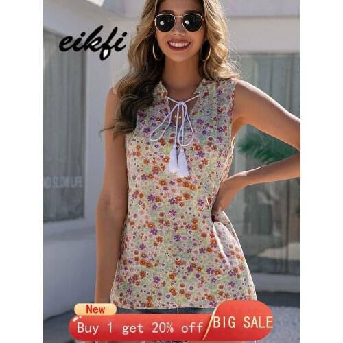 EIKFI Sleeveless Blouses