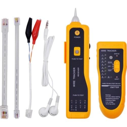 JW-360 LAN Network Cable Tester Detector Phone Telephone Wire Tracker for Cat5 Cat5E Cat6 Cat6E RJ45 RJ11 Line Finder
