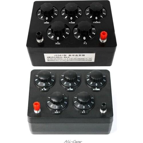 0-9999.9 Ohm Variable Resistance Box Decade Resistor Experimental Equipment For Physical School Teaching