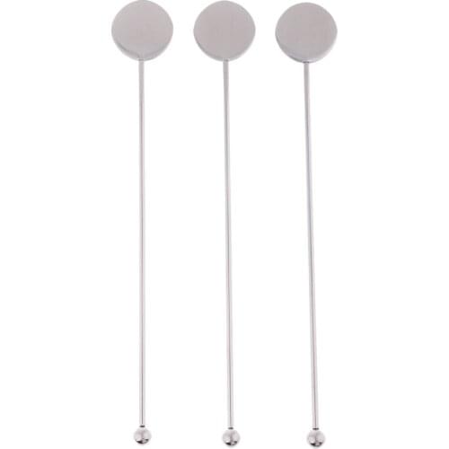 Stainless Steel Coffee Beverage Stirrer Cocktail Swizzle Stick Bar Tools