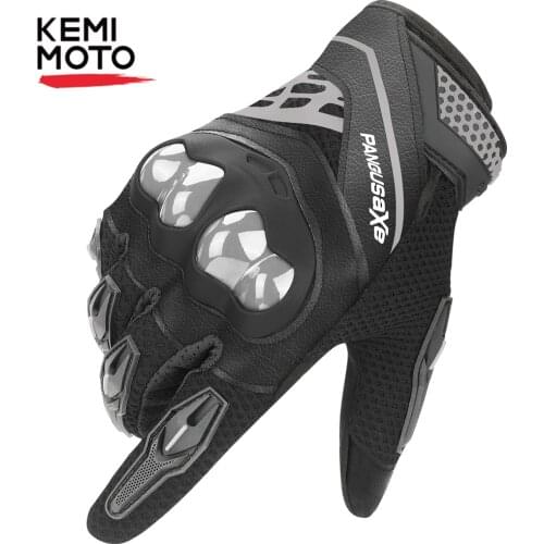 Motorcycle Gloves Breathable Motocross Gloves Touch Screen Breathable Mesh Full Finger Guantes Moto Motorbike Riding Gloves