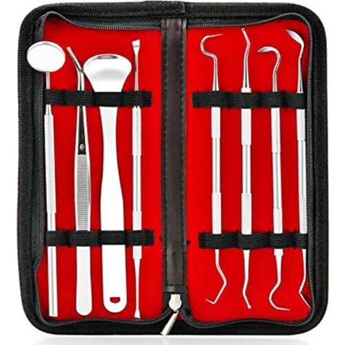 8 Pcs/Set Stainless Steel Lab Equipment Wax Carving Tools Dentist Instruments Kit Dentist Care Cleaning Tool Parts