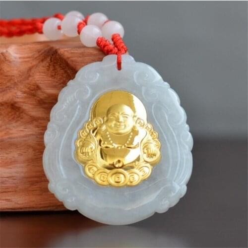 Jade Pendants For Men Women Buddha Jade Necklaces 2018 New Arrival Stylish