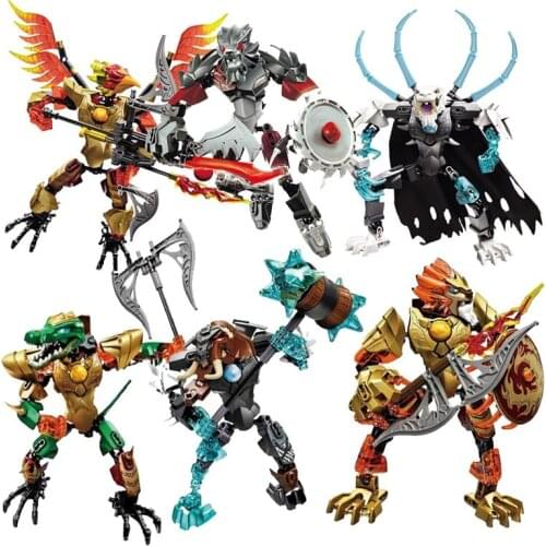 2021 New Super Chima Heroes Bionicle Robot Building Block Toy Gifts Action Figure Compatible with Lepining Chimaed Cragger Drago