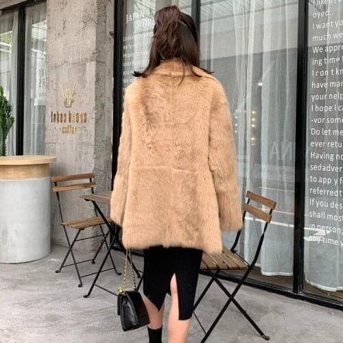 Sheep 2020 New Real Shearling Natural Wool Fur Jacket Winter Coat Women Korean Furry Jackets Coats 8869 KJ4222