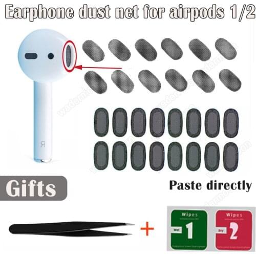 Replace Metal Earphone Dustproof Net Waterproof Filter Sound Outlet Antirust Sticker Earpiece Handset & Adhesive for Airpods 1 2