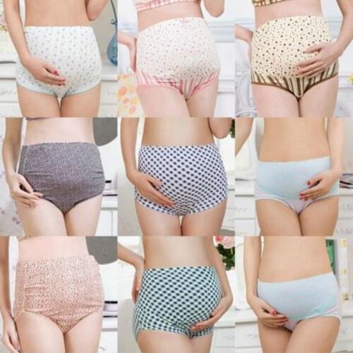 High Quality Cotton Breathable Pregnant woman Belly Care High Waist Underwear Maternity Panties 10 PCS/lot