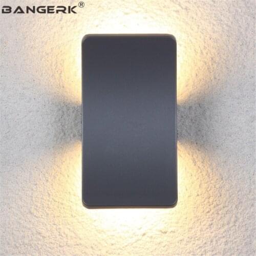 Nordic Style Outdoor Wall Lamp Waterproof LED Porch Lights Simple Modern Wall Sconce Lamps Garden Courtyard Aluminium Lighting