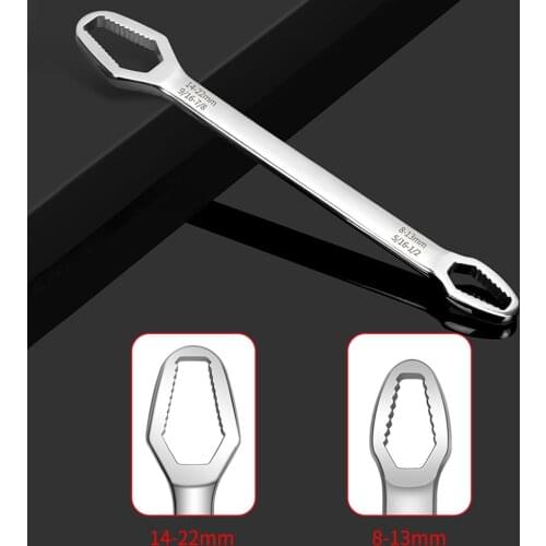 Universal Torx Wrench Adjustable Glasses Wrench 8-22mm Ratchet Spanner for Bicycle Motorcycle Car Repairing Tools