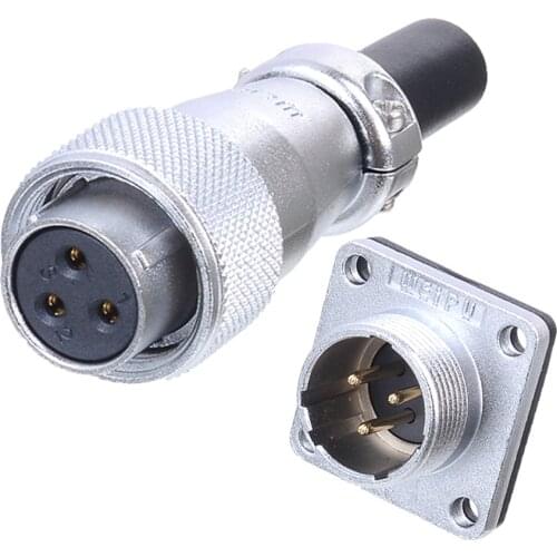 WEIPU WS16 TQ+Z M16 Waterproof IP67 Automotive Soldering Connector 2 3 4 5 7 9 10 Pin Female Plug Screw Thread Lock Male Socket