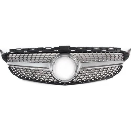 W205 C Class Front Grille Diamond DNN Style Grill For Mercedes Benz C-Class W205 C200 C250 C300 C350 2019 ABS Car Accessories