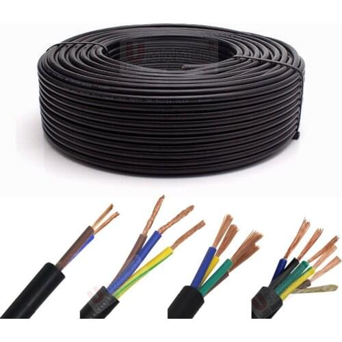 1 Meter Sheath Wire 24AWG Tin-plated Oxygen-free Copper Cable 2 core 3 core 4 5 core Power Signal Charging Line