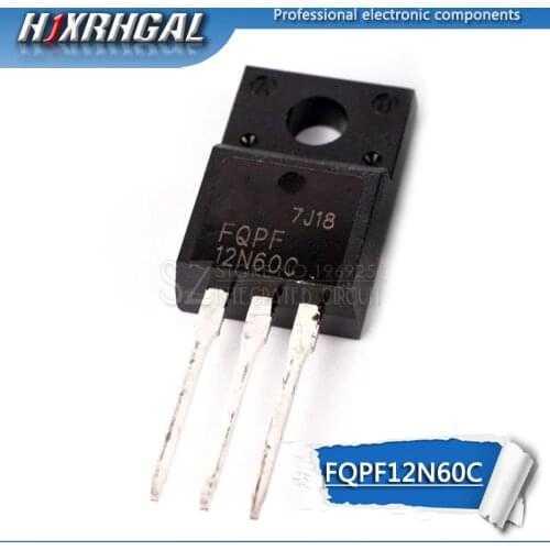 1pcs FQPF12N60C TO220F 12N60 TO-220F 12A / 600V N-channel MOSFET