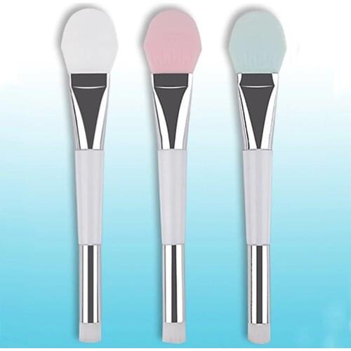 1pcs Soft Silicone Masks Brush Double Ended Makeup Foundation Mud Mixing Applicator Facial Skin Care Mask Brushes Beauty Tools