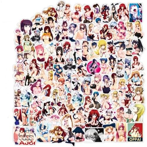 100Pcs Sexy Cartoon Bunny Girl Stickers For Snowboard Laptop Luggage Car Fridge DIY Styling Vinyl Home Decor Stickers