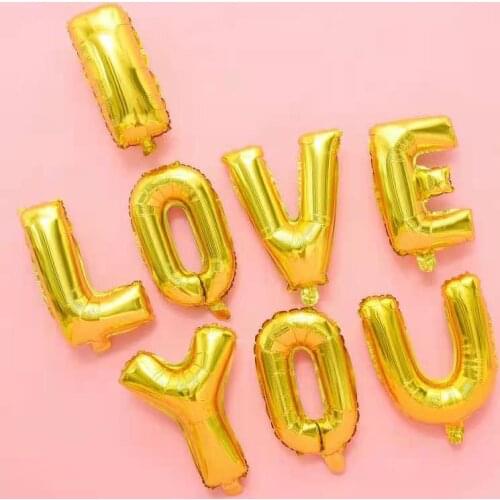 16 Inch Happy Birthday Party Decoration Balloon Aluminum Foil Letter Letter Name Balloon Wedding Holiday Balloon Baby Shower