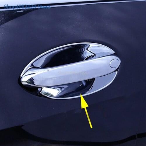 Abs Chrome Exterior Side Door Handle Cup Bowl Cover Trim Molding Fit For BMW X5 G05 2019 20a20 car styling Accessories