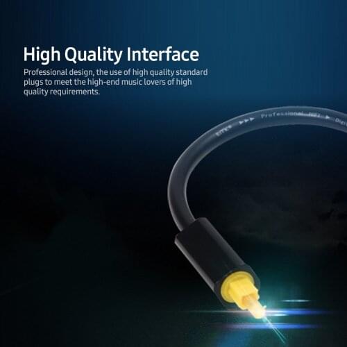 1 to 2 Audio Adapter Digital Optical Cable Splitter Optical Fiber Audio Adapter Fiber Optic Distributor Adapter Black