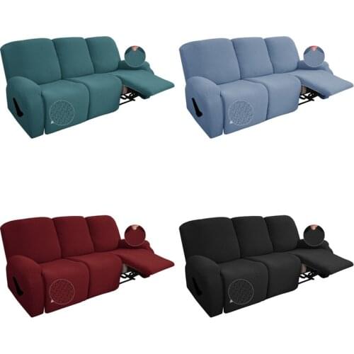 1 2 3 Seater Recliner Sofa Cover Elastic Jacquard Relax Reclining Armchair Covers Thickened Sofa Slipcovers Lazy Boy Chair Coves