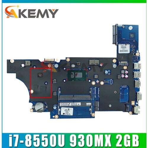 For HP ProBook 450 G5 Laptop Motherboard With SR3LC i7-8550u 930MX 2GB L00825-601 L00825-001 DA0X8CMB6E0 100% Tested Fast Ship