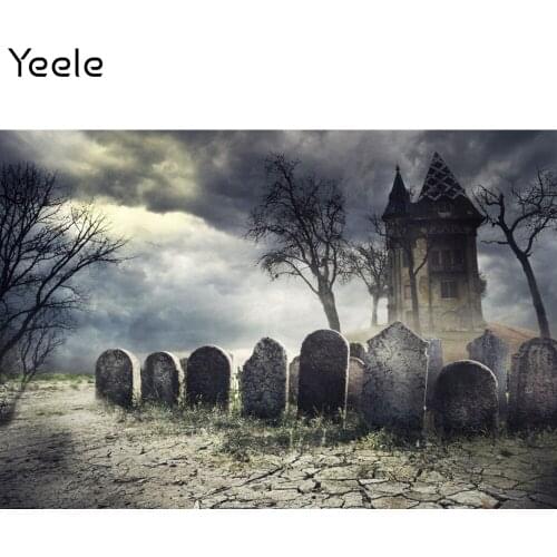 Yeele Halloween Backdrop Props Photocall Grave Grunge Forest Baby Portrait Photographic Background For Photo Studio Photography