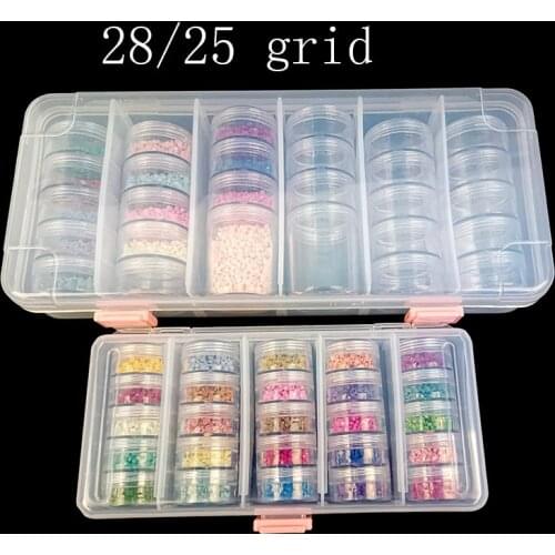 64 Grids Plastic Box Organizer Medicine Case diamond painting Storage Box Embroidery Storage Case Jewelry Accessories Tools