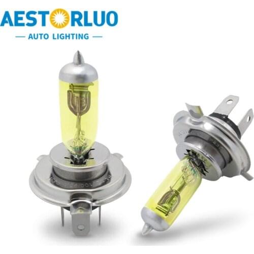 10pcs Factory Supply H1 H3 H8/9/10/11 H4 H7 880/881 Golden Yellow Halogen Bulb Fog Lights High Power Car Headlights Lamp 12V 55W