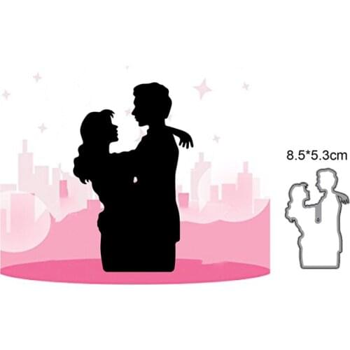 Craft dies couple hugs metal cutting dies cut die mold decoration Scrapbooking dies knife mould blade punch stencils dies 2021