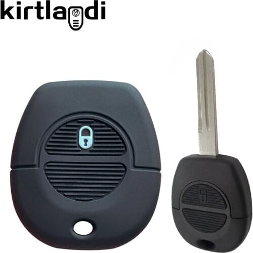 Silicone Key Cover Holder Keychain for Nissan Almera Tino X-Trail Terrano Primera Micra 1 Button Car Key Case Auto Accessories