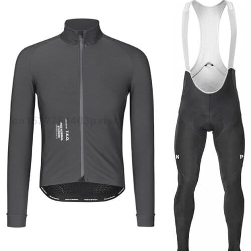 PNS Pro Team Spring /Autumn Long Sleeve Cycling Jersey Set Men Bicycle Clothes MTB Bike Jersey Bib Pants Kit Ropa Ciclismo Traje