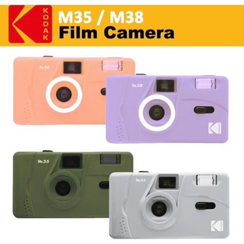 KODAK Vintage Retro M35 / M38 35mm Reusable Film Camera New Color Marble Gray / Olive Green/ Grapefruit / Lavender Color