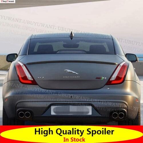 For Jaguar XJ 2011-2017 High Quality Carbon Fiber Material Rear Roof Spoiler Tail Trunk Wing Boot Lip Molding Car Styling
