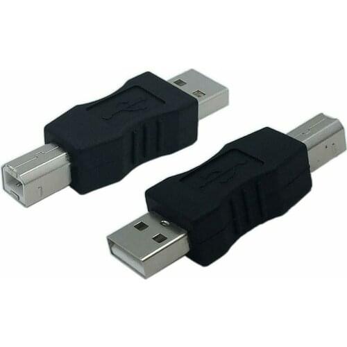 X1 USB 2.0 Impresora Enchufe Tipo de Conector Macho A B Adaptador Dymo