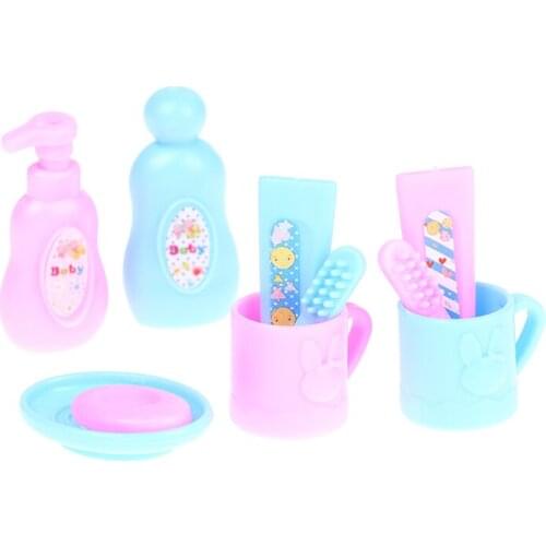 1/6 1/12 dollhouse miniature mini cup toothpaste toothbrush for ob11 blyth barbies pullip doll house furniture accessories toy