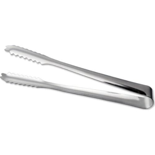 1PC Stainless Steel Ice Tongs Tool Bar Kitchen Barbecue BBQ Clip Bread Food Ice Clamp LB 100