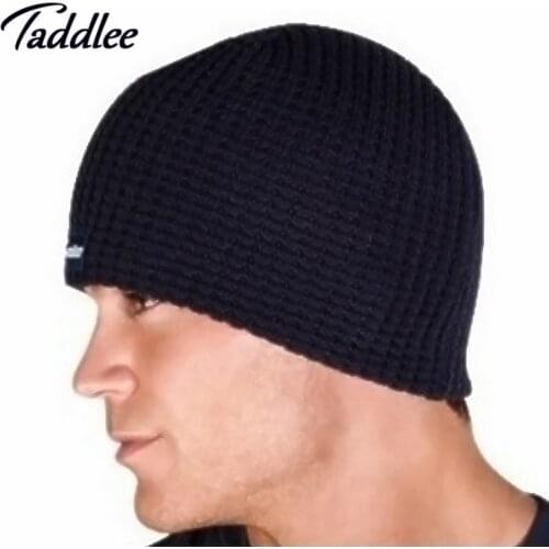 Taddlee Brand Fashion Mens winter cap Set of head cap Man hat keep warm protecting hats brand Man beanie fall hats men
