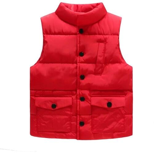 2018 Winter Autumn Girls Waistcoats Baby Boys Clothing Thick Sleeveless Vest Coats Casual Cotton Children Vest BC289