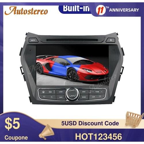 For Hyundai Santa Fe IX45 2014-2018 Car DVD Player Android10.0 64GB GPS Navigation Auto Radio Stereo Head Unit Multimedia Player