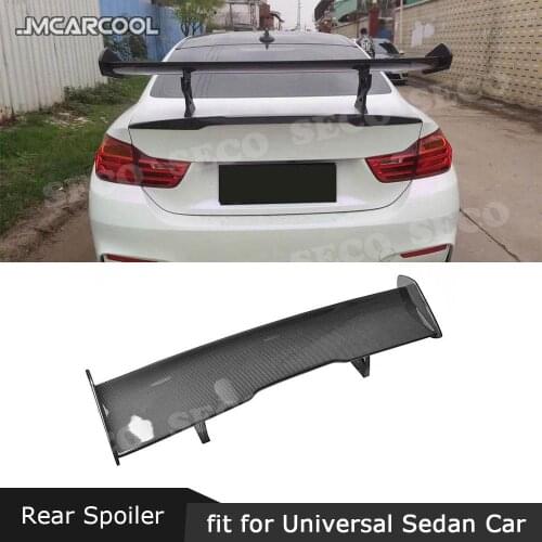 Universal Car GT Style Carbon Fiber Car Racing Rear Trunk Spoiler Wings for BMW E92 E93 F30 F10 1M M3 E82 E87 Sedan Coupe
