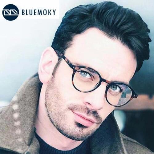BLUEMOKY Anti Blue Rays Computer Glasses Women Retro Round Frame Gaming Glasses Goggles Men Blue Light Blocking Optical Eyewear